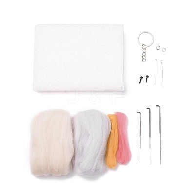 DIY Constellation Doll Keychain Needle Felting  Kit DIY-D068-01P-02-1