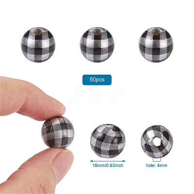 Natural Wooden Beads WOOD-TAC0010-05J-1