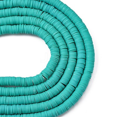 Handmade Polymer Clay Beads Strands CLAY-R089-8mm-Q048-1
