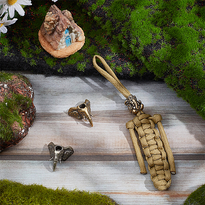 4Pcs 4 Style Brass EDC European Beads FIND-NB0005-02-1