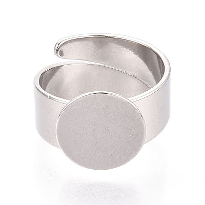 304 Stainless Steel Ring Base Findings STAS-N122-02A-P-1