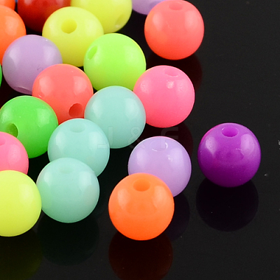 Fluorescent Acrylic Beads MACR-R517-18mm-M-1
