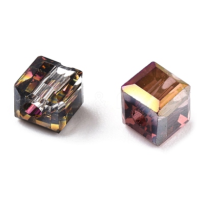 Faceted Transparent Glass Beads GLAA-E047-03A-1