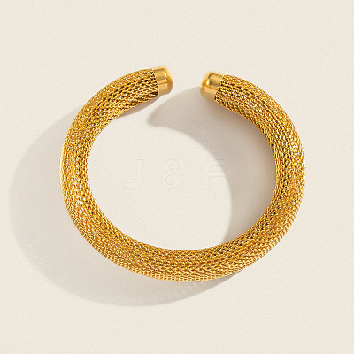 European Style 304 Stainless Steel Cuff Bangles IN3748-1