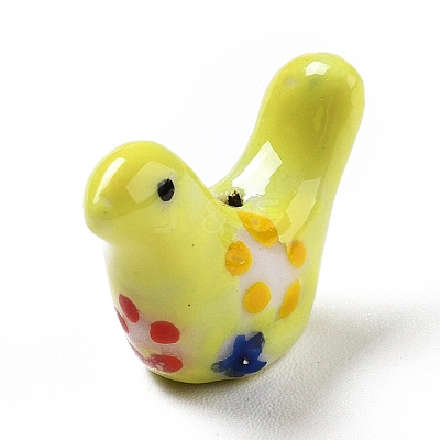 Handmade Printed Porcelain Beads LS-PORC-F005-04E-1