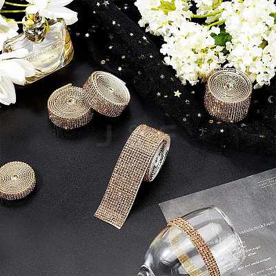 Glitter Glass Hotfix Rhinestone(Resin On The Back) DIY-WH0214-29-1