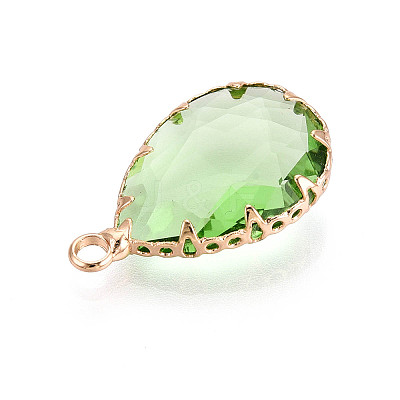 Transparent Glass Pendants KK-N283-02E-G-1