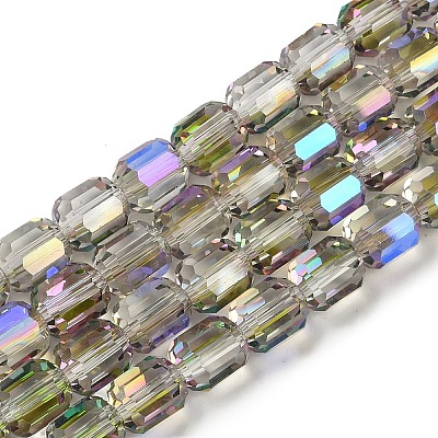 Electroplate Glass Beads Strands GLAA-G112-07B-1
