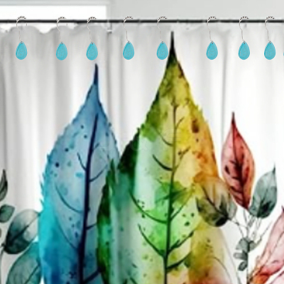 12Pcs Iron Shower Curtain Rings for Bathroom HJEW-OC0001-23-1