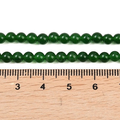 Dyed Natural White Jade Imitation Malaysia Jade Beads Strands G-C270-B01-4mm-1