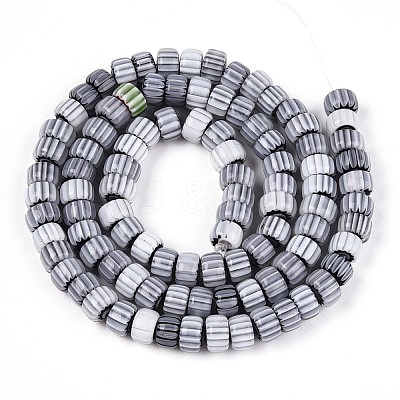 Handmade Millefiori Glass Beads Strands LAMP-T021-27A-02-1