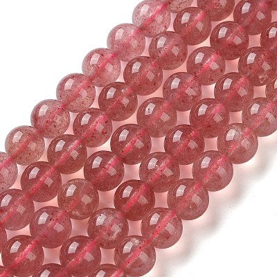 Natural Strawberry Quartz Beads Strands G-C268-B04-02-1