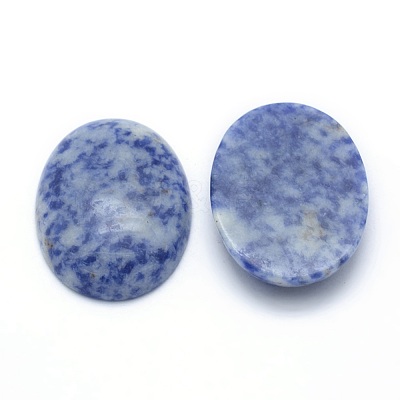 Natural Blue Spot Jasper Cabochons G-P393-I09-1