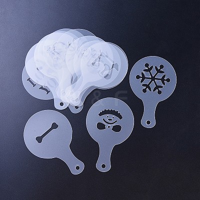 Plastic Cafe Foam Spray Template DIY-K011-17-1
