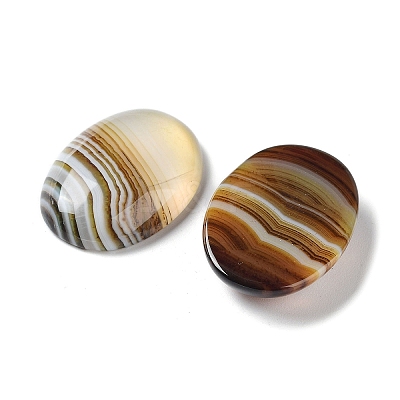 Natural Striped Agate/Banded Agate Cabochons G-H296-01E-1