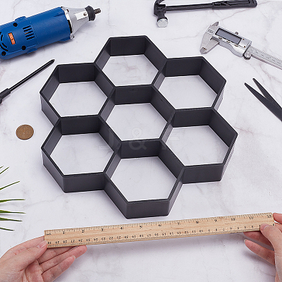 Hexagon Plastic Concrete Molds SIMO-WH0002-07B-1