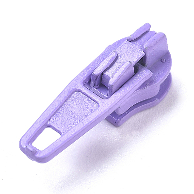 Spray Painted Alloy Replacement Zipper Sliders PALLOY-WH0067-97L-1
