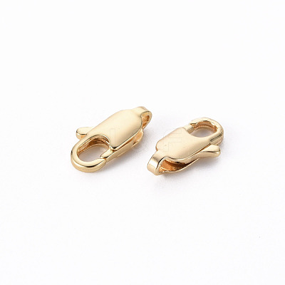 Brass Lobster Claw Clasps KK-Q765-004-NF-1