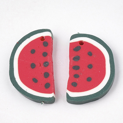 Handmade Polymer Clay Pendants X-CLAY-T013-01-1