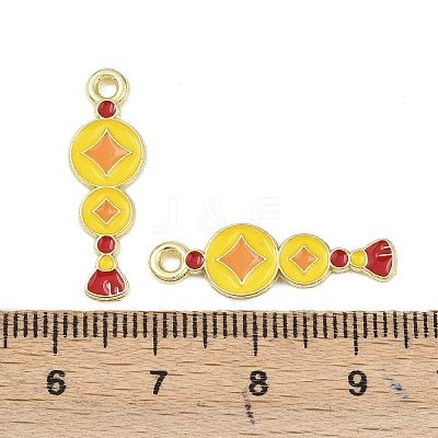 New Year's Day Alloy Enamel Pendants FIND-I067-03G-02-1