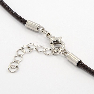 Waxed Cord Necklace Making MAK-F003-07-1