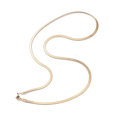 PVD Vacuum Plating 304 Stainless Steel Snake Chains Necklaces NJEW-O058-30G-1