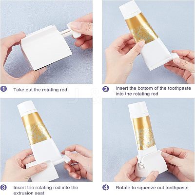 4Pcs 4 Style Plastic Toothpaste Squeezer AJEW-FH0001-73-1