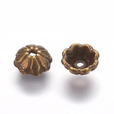 Tibetan Style Bead Caps TIBEB-00954-AB-NR-1