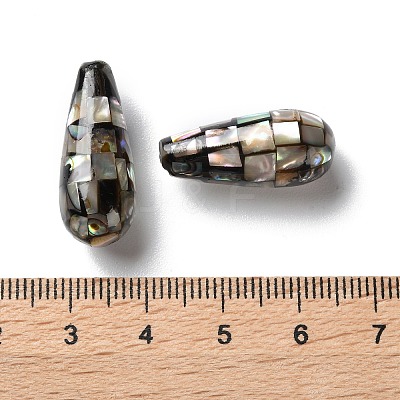 Natural Paua Shell Beads SSHEL-B002-10B-02-1