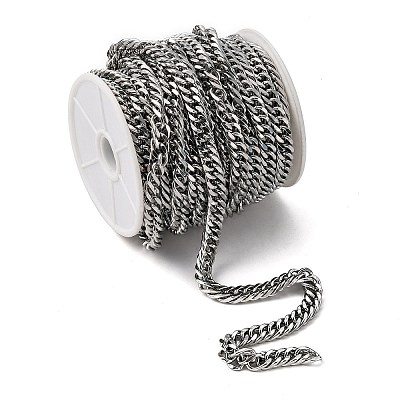 Tarnish Resistant 201 Stainless Steel Double Link Chains CHS-A003E-2.0mm-1