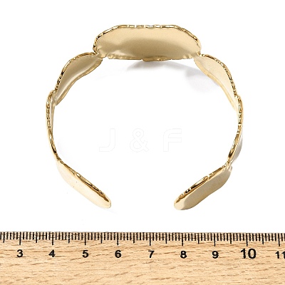304 Stainless Steel Cuff Bangles for Women BJEW-Z177-01G-01-1