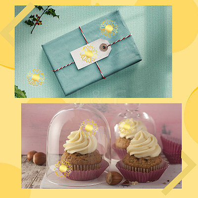 Gold Foil Self-adhesive Stickers DIY-WH20001-13E-1