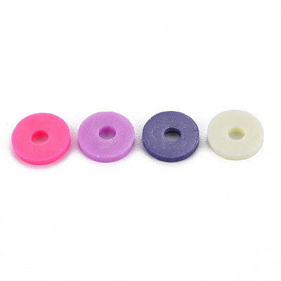 4 Colors Handmade Polymer Clay Beads CLAY-N011-032-20-1