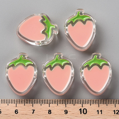 Transparent Enamel Acrylic Beads TACR-S155-003C-1