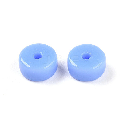 Opaque Solid Color Glass Beads GLAA-N007-6x3mm-A05-1
