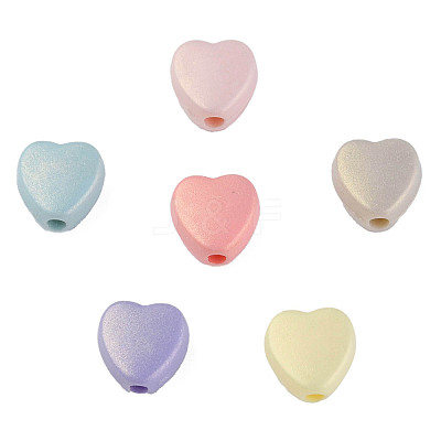 Spray Painted Acrylic Beads CACR-N006-22-C01-1