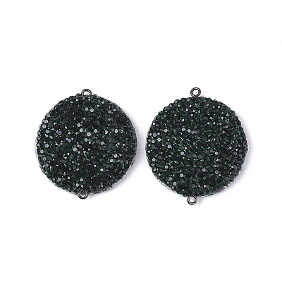 Polymer Clay Rhinestone Links connectors RB-T013-08C-1