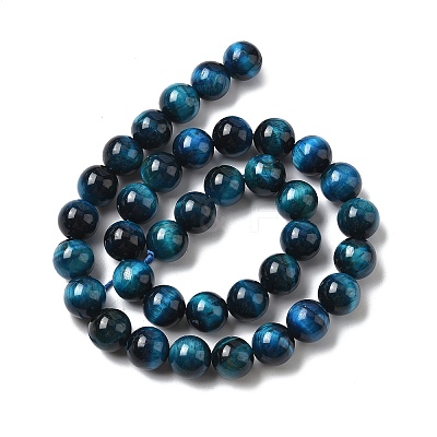 Natural Tiger Eye Beads Strands G-K203-87-10mm-1