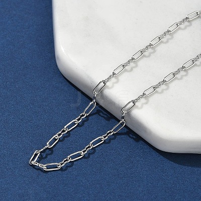 304 Stainless Steel Paperpclip Chains Bracelets for Women BJEW-U043-01P-1