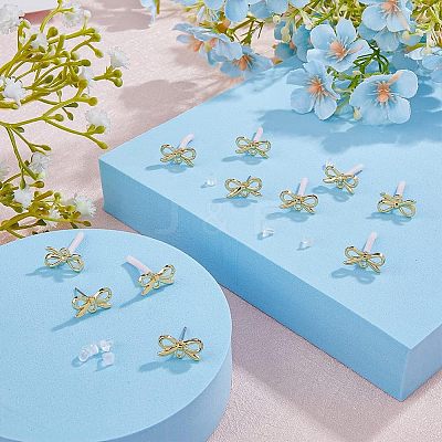 40Pcs Alloy Stud Earring Findings FIND-FH0005-80-1