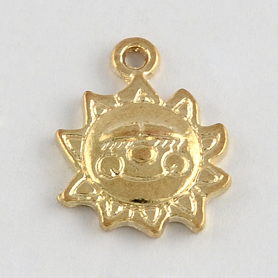 Sun Alloy Pendants TIBEP-2905-G-RS-1