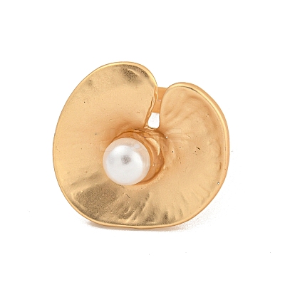 Matte Gold Alloy Adjustable Rings for Women RJEW-K260-07H-1