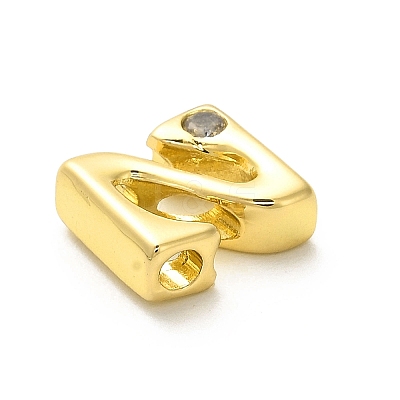 Rack Plating Brass Cubic Zirconia Beads KK-L210-008G-Z-1