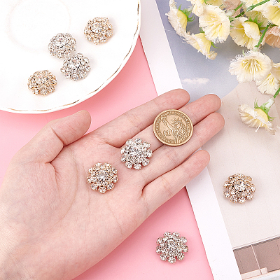 8Pcs 2 Colors Brass Shank Buttons RB-GF0001-02-1