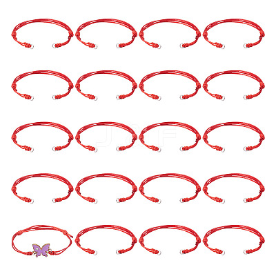 20Pcs Adjustable Korean Waxed Polyester Cord Bracelet Making BJEW-TAC0051-12-1