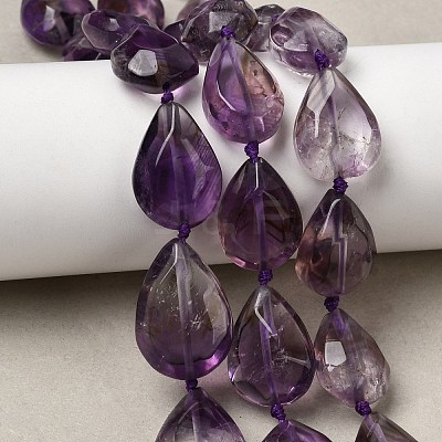 Natural Amethyst Beads Strands G-D365-F03-1