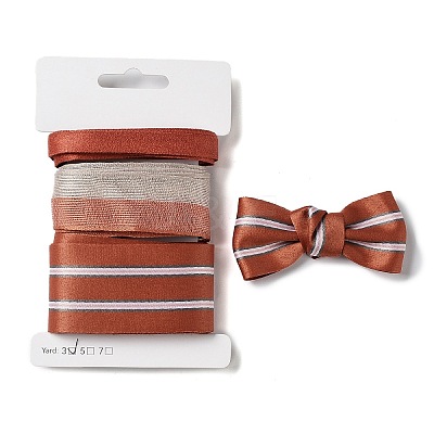 9 Yards 3 Styles Polyester Ribbon SRIB-C002-04E-1