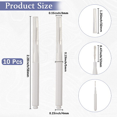 Plastic Cleaning Brushes AJEW-WH20020-195I-1