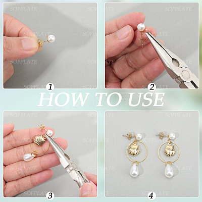 304 Stainless Steel Stud Earring Findings EJEW-SP0001-17G-1
