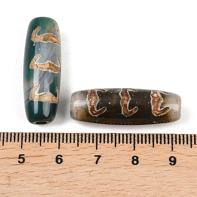 Tibetan Style dZi Beads TDZI-E004-62-1